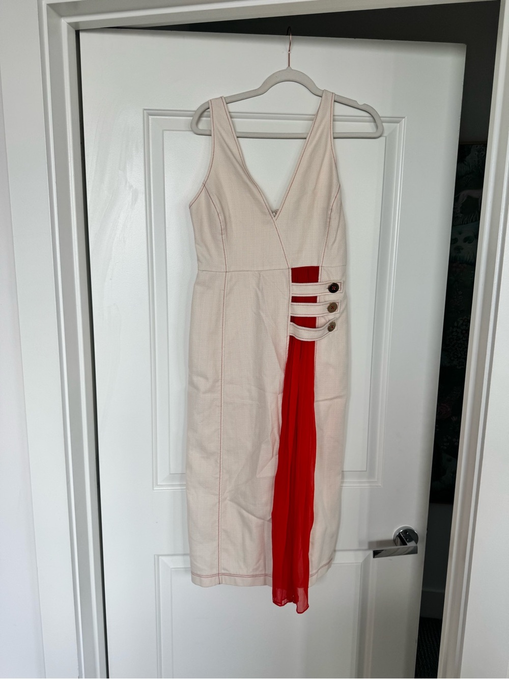 Alexis Colorblock Pattern Long Dress - Picture 4 of 8